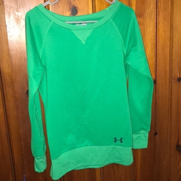 Green Under Armour crew Sweater - Picture 2 of 4